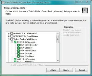 Cole2k Media - Codec Pack Advanced